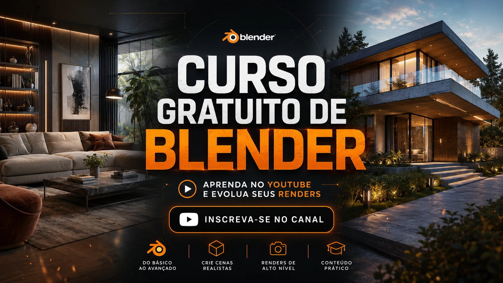 Conteúdos gratuitos de Blender da Dubi Render